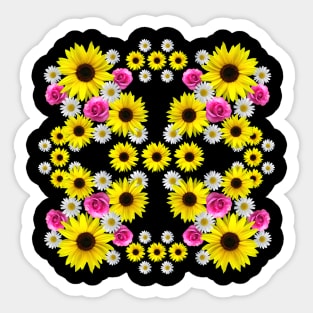 Blooming Sunflowers Flower Daisies Floral Daisy Blossom Sticker